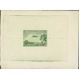 Australian Commonwealth King George V Commemoratives 1929 Air 3d. die proof in green on white w...