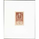 Australian Commonwealth Queen Elizabeth II 1961 (June) Colombo Plan 1/- red-brown die proof on...