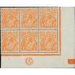 Australian Commonwealth King George V Heads Issued Stamps 1914-20 single watermark, 4d. dull or...