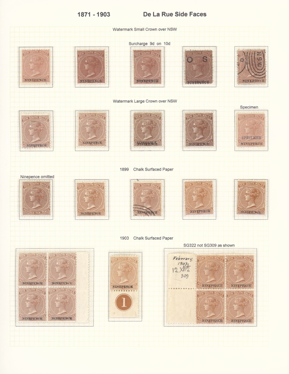 New South Wales Later Issues 1862-1907 mint and used collection including 1862-65 surfaced pape... - Image 11 of 34