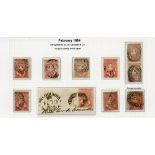 Victoria Half Lengths Campbell & Co. Printings 1d. (10) including one in rose, a vertical pair,...