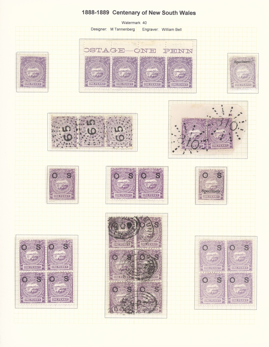 New South Wales Later Issues 1862-1907 mint and used collection including 1862-65 surfaced pape... - Image 14 of 34