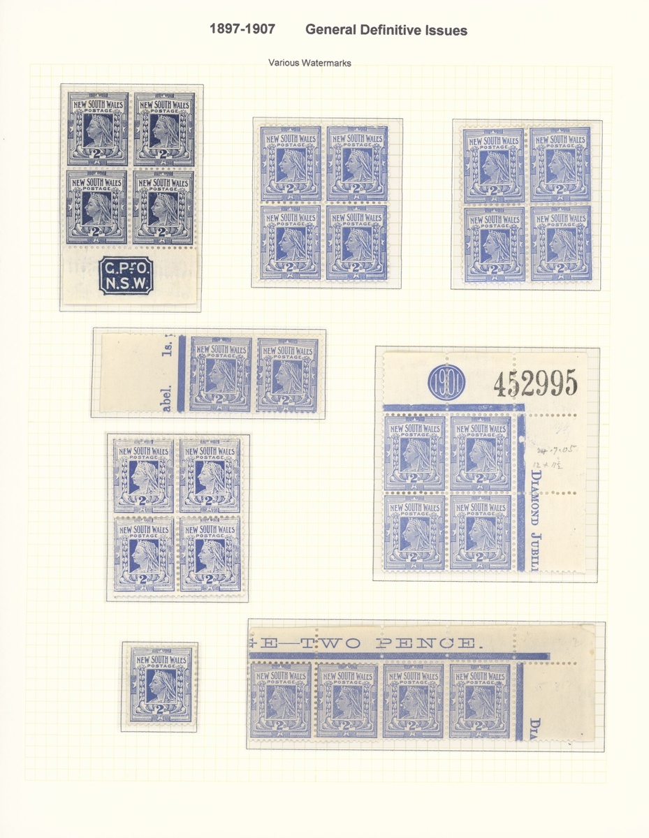 New South Wales Later Issues 1862-1907 mint and used collection including 1862-65 surfaced pape... - Image 31 of 34