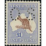 Australian Commonwealth The Kangaroo Issues Official Stamps Third Watermark - Perforated "OS" £...