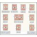 Australian Commonwealth The Kangaroo Issues C of A Watermark Two Pounds £2 black and rose, a us...