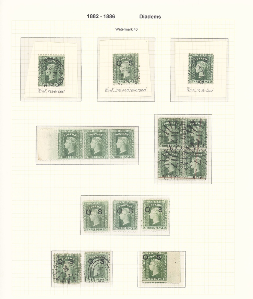 New South Wales Later Issues 1860-1902 perforated Diadems, the predominantly used collection al... - Image 5 of 15