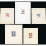 Australian Commonwealth Queen Elizabeth II 1955-57 Definitives, 4d. claret, 7½d. violet, 10d. g...