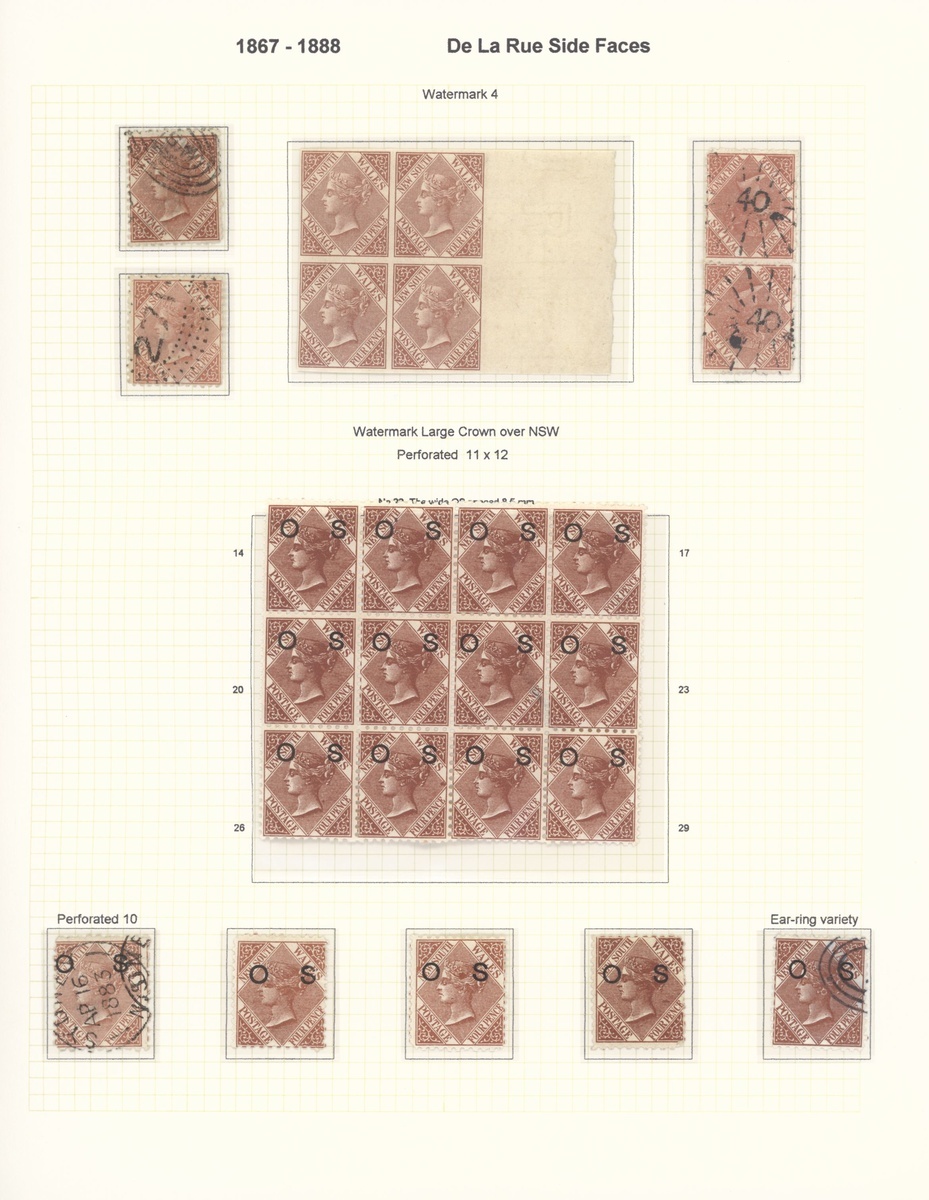 New South Wales Later Issues 1862-1907 mint and used collection including 1862-65 surfaced pape... - Image 8 of 34