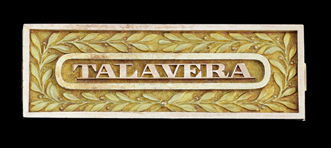 'Talavera' clasp for an Army Gold Medal or Cross, gold, as issued with hinged back strap, extre...