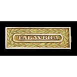 'Talavera' clasp for an Army Gold Medal or Cross, gold, as issued with hinged back strap, extre...