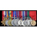 An outstanding Great War M.S.M. and Serbian Bravery Medal group of ten awarded to Corporal M. W...