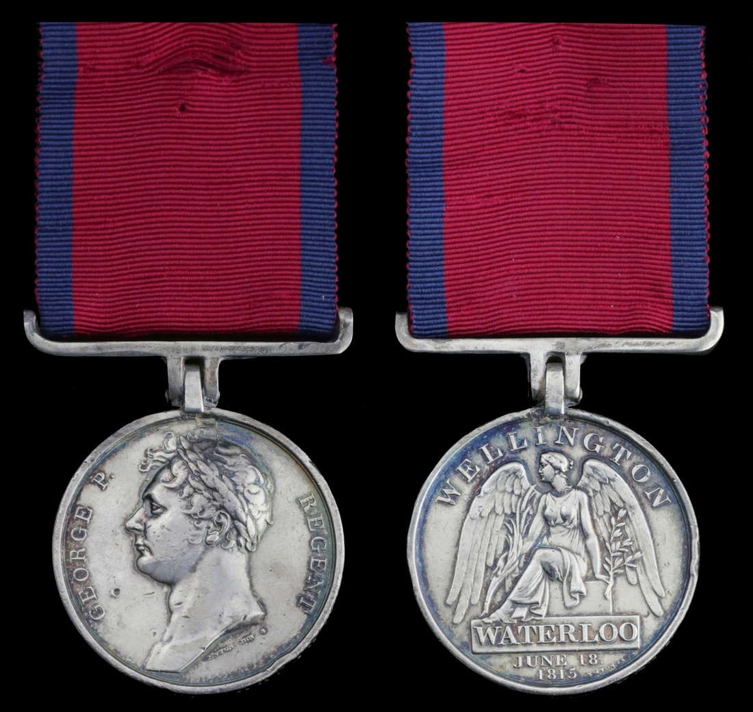 Waterloo 1815 (Serj. Tho. Hurford, 2nd Batt. 59th Reg. Foot.), fitted with replacement silver s...