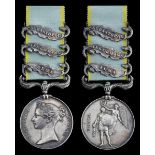 Crimea 1854-56, 3 clasps, Alma, Inkermann, Sebastopol (A. Wells. 30th. Regt.), officially impre...