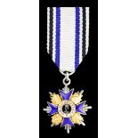 Germany, Bavaria, Order of St. Michael, Star, 20mm, silver, silver-gilt and enamel, stamped '90...