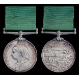 Volunteer Force Long Service, V.R. (498 Col. Sergt. D. McKennon. 2nd. V.C. S.L.R.), engraved na...