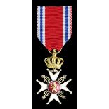 Norway, Kingdom, Order of St. Olav, 27mm including crown suspension x 17mm, silver-gilt and ena...