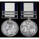 The unique Naval General Service Medal awarded to Surgeon J. O. Martin, Royal Navy Naval Gener...