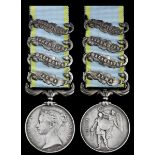 Crimea 1854-56, 4 clasps, Alma, Balaklava, Inkermann, Sebastopol (W. Glanson. Gr. & Dr. 12th Bt...