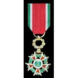 Zanzibar, Sultanate, Order of the Brilliant Star, 26mm including wreath suspension x 18mm, silv...