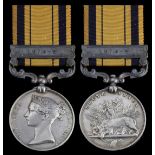 South Africa 1877-79, 1 clasp, 1878-9 (1286. Pte. T. Fitzmorris, 80th. Foot), contact marks and...