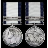 The rare and outstanding Naval General Service Medal awarded to Captain W. H. Baker, Royal Navy...