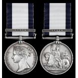 The Naval General Service Medal awarded to Commander F. H. Stanfell, Royal Navy, who was specia...