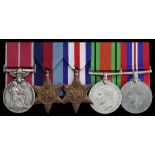 A Second World War B.E.M. group of five awarded to Sergeant A. E. Kempson, Welsh Guards, who wa...