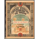 French Colonial Banks and Credit Societies, comprising Credit Foncier Agricole du Maroc, 100 fr...