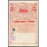 Portugal: Companhia Nacional de Caminhos de Ferro, 10 shares, Lisbon 1903, #51311-51320, large...