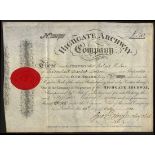 Great Britain: Highgate Archway Company, £50 share, London 18[10], #317, attractive black print...