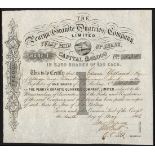 Great Britain: Cornwall: Penryn Granite Quarries Co. Ltd., £20 share, 186[6], #432, small vigne...