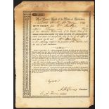 USA: Real Estate Bank of the State of Arkansas, $100 shares, 18[39], #43, scrollwork border, bl...