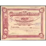 Egypt: Wardan Estate Company S.A., warrant to bearer for 1 ordinary share, Cairo 190[6], #4876,...