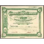 Egypt: Wardan Estate Company S.A., warrant to bearer for 1 deferred share, Cairo 190[4], #0228,...