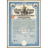 Germany: Free State of Saxony 6% Sterling Loan of 1927, bond for £100, #5891, allegorical figur...