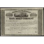 USA: Utica and Schenectady Rail Road Co. (NY), a series of unissued share certificates, all of...