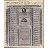 Spain: 1924 4% Perpetual Exterior Loan, a specimen bond for 100 pesetas, series G, from the Bra...