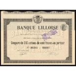 France: A collection of 69 Banking company certificates, a few late 19th Cnetury but mostly bet...