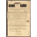 Russia: 1822, 5% 'Rothschild' loan, bond for 960 roubles or £148, handsigned by Nathan Meyer Ro...