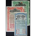 China: 1913 5% Lung Tsing U Hai Gold Loan, £20 bond, #B198326, with original coupons, together...