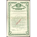 Iceland: 4% 35-Year Sterling Registered Bonds of 1935, a specimen certificate for £100, coat of...