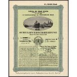 Germany: City of Stettin, 5% 'schuldverschreibung', 1923, bond for 50,000 marks, vignette of la...