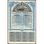 Norway: City of Bergen, 5½% Loan of 1922, a set of specimen bonds for £20, £100 and £500, dated...