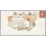 The Dr. Paul Ramsay Collection of Hand Painted Envelopes 1865 (30 Nov.) handpainted envelope "...