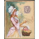 The Dr. Paul Ramsay Collection of Hand Painted Envelopes George Henry Edwards (1859-1918)