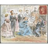 The Dr. Paul Ramsay Collection of Hand Painted Envelopes Miss Budden Correspondence 1873 (25 Au...