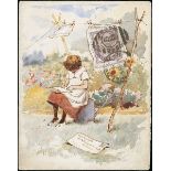 The Dr. Paul Ramsay Collection of Hand Painted Envelopes George Henry Edwards (1859-1918) 1888...