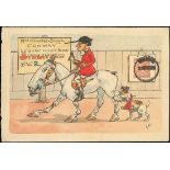 The Dr. Paul Ramsay Collection of Hand Painted Envelopes 1923 (23 Dec.) large handpainted enve...