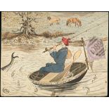 The Dr. Paul Ramsay Collection of Hand Painted Envelopes Miss Nora Martin Correspondence 1881 (...