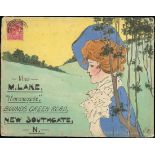 The Dr. Paul Ramsay Collection of Hand Painted Envelopes Miss E. Lake Correspondence 1904 (24 D...